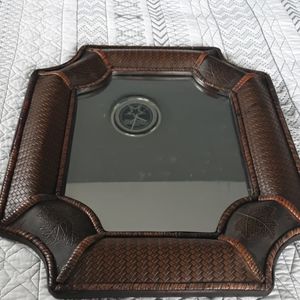 Bamboo vanity mirror